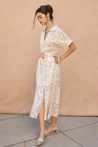SEASHORE MAXI SHIRT DRESS