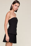 SABRINA STRAPLESS MINI SKORT DRESS