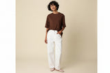 CAMILLA ASSYMETRIC LACE TRIM TOP
