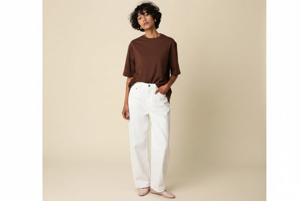 CAMILLA ASSYMETRIC LACE TRIM TOP
