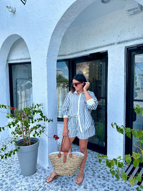 SERENA PINSTRIPE SHORT