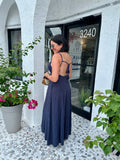 EMEE LINEN MIDI DRESS