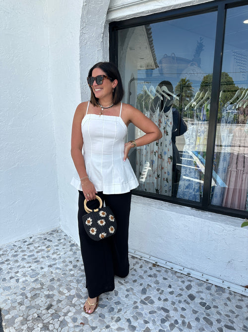 LUNA PEPLUM TOP
