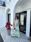 KIMMY FLORAL HIGH NECK MAXI DRESS