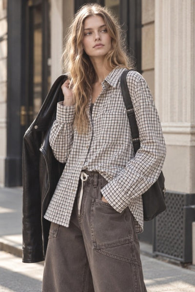 FANNY PLAID BUTTONDOWN SHIRT