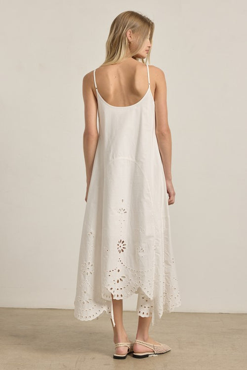 GABRIELA EYELET DETAIL MAXI DRESS