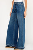 HUNTER RAW HEM WIDE LEG DENIM