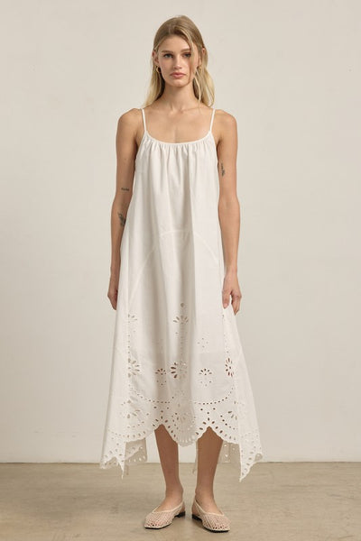 GABRIELA EYELET DETAIL MAXI DRESS