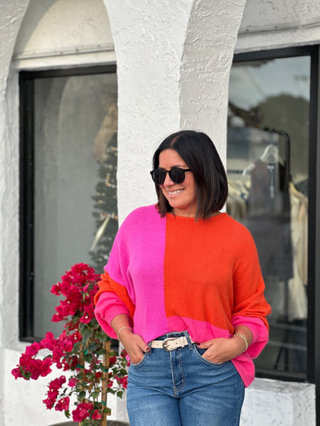 SULLIVAN COLOR BLOCK SWEATER