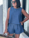 LIZA CHAMBRAY SHORT