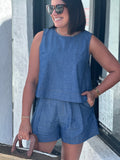 LIZA CHAMBRAY SHORT