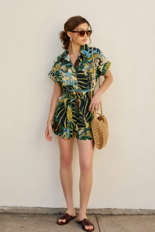 MARISOL SHORT SLEEVE ROMPER
