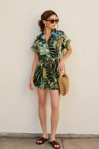 MARISOL SHORT SLEEVE ROMPER