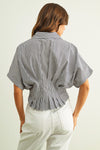 LILA PINSTRIPE TOP
