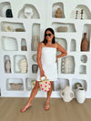 MILA LINEN BLEND MINI DRESS