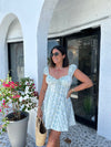 VERITY FLORAL FIT AND FLARE DRESS