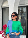 SULLIVAN COLOR BLOCK SWEATER