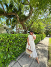 ADDISON FLORAL TEXTURED TOP & MAXI SKIRT SET