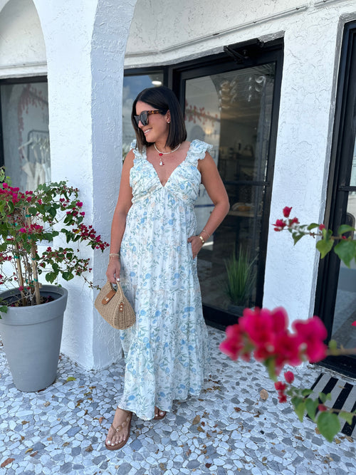 KEATON TIERED SLEEVELESS MAXI