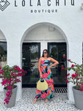 BAHIA PARADISE STRAPLESS MAXI DRESS