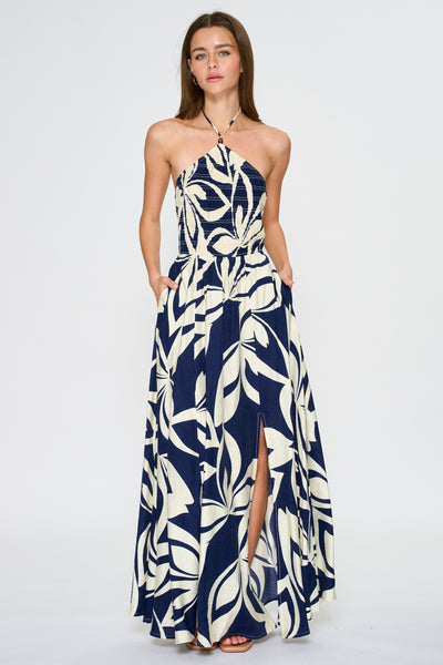 NOVA HALTER MAXI DRESS