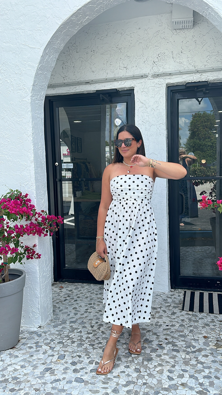 SERAFINA LINEN STRAPLESS MAXI DRESS