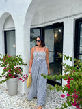 JUNO STRIPED MAXI DRESS