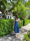 YELENA FRONT ZIP DENIM DRESS