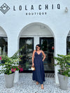 EMEE LINEN MIDI DRESS