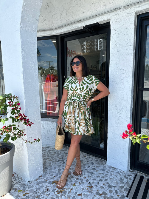JUNE BUTTON DOWN MINI DRESS
