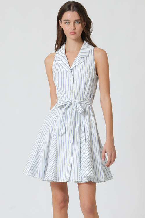 OLIVIA BUTTON DOWN MINI DRESS