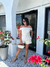 ESTELLE LINEN OFF THE SHOULDER TOP