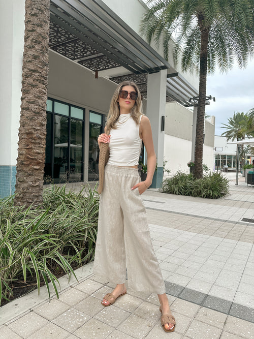TO THE PLAYA SMOCKED PANTS – Lola Chiq Boutique