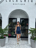 TAME HIGH WAISTED DENIM SHORT