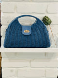 MAREA WICKER BAG WITH CROSS BODY STRAP