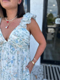 KEATON TIERED SLEEVELESS MAXI