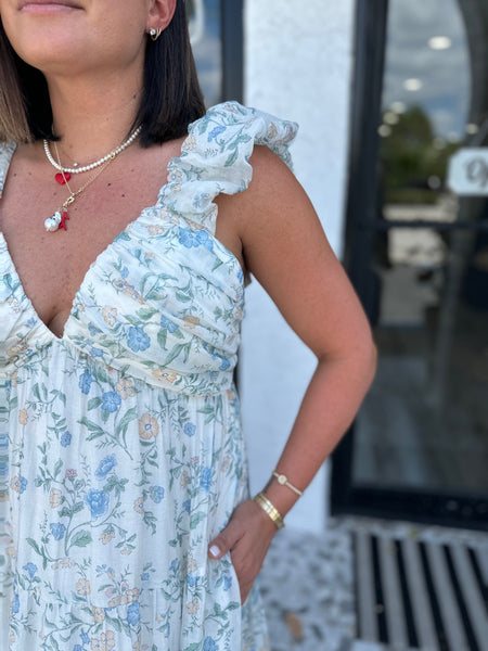 KEATON TIERED SLEEVELESS MAXI