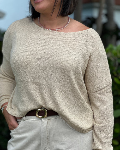 PATRICIA SOFT KHAKI PULLOVER