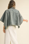 LISA CAPE STYLE DENIM JACKER
