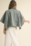 LISA CAPE STYLE DENIM JACKER