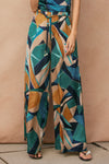 ADRI SMOCKED WAIST WIDE LEG PANT