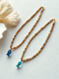 MARIAN AGATE WITH NATURAL STONE FISH NECKLACE