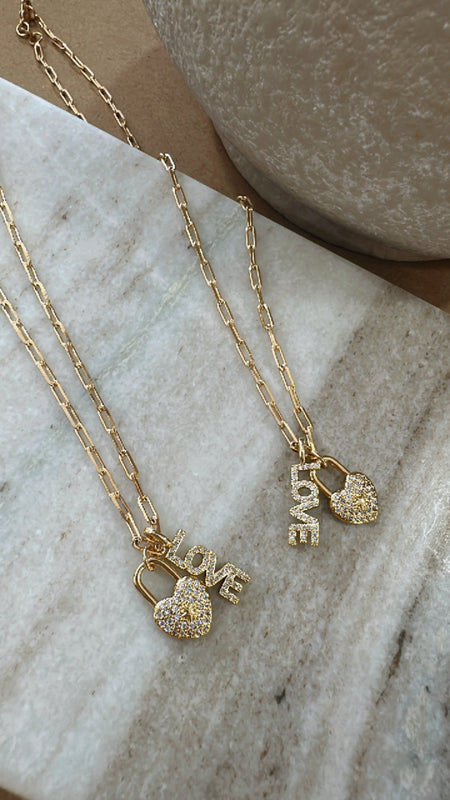 KEY AND LOCK NECKLACE