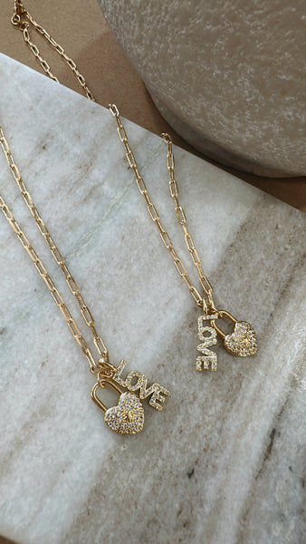 LOVE AND LOCK NECKLACE