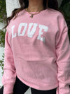 LOVE ACTUALLY PINK PULLOVER