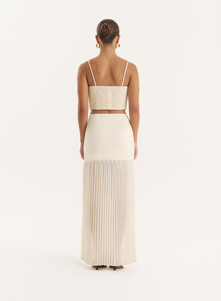 LUCIAN PLEATED MAXI SKIRT