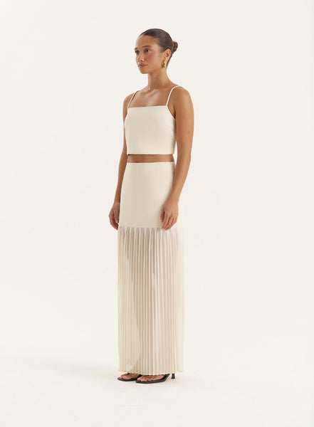 LUCIAN PLEATED MAXI SKIRT