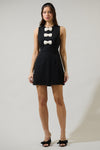 TIFF BOW PEARL MINI DRESS