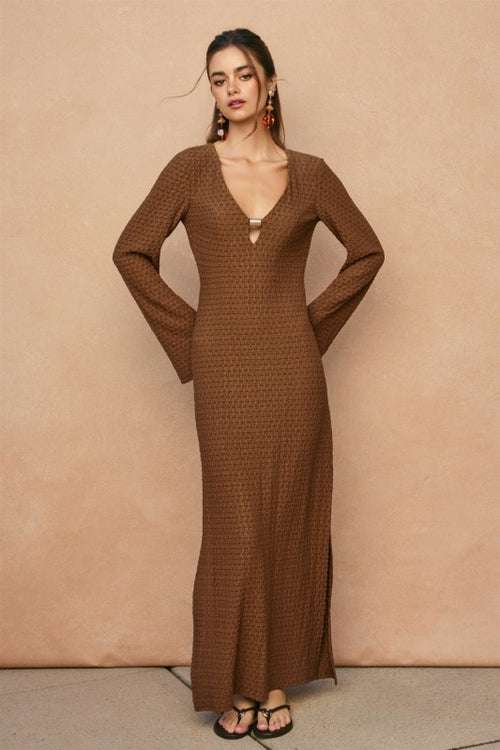 KAILANI BELL SLEEVE MAXI DRESS