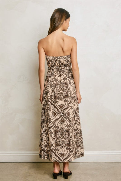 ISABELLA TIE DETAIL MIDI DRESS